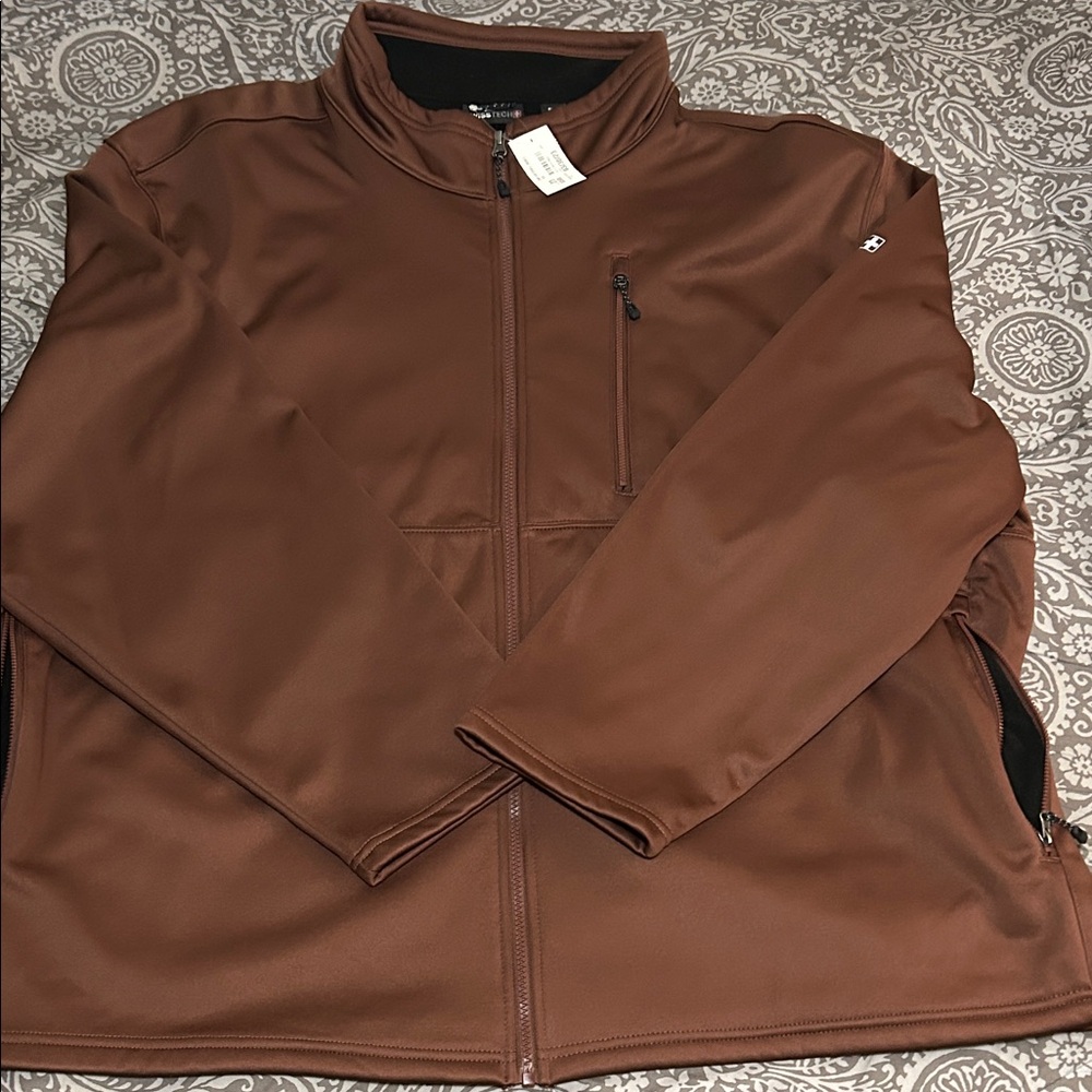 Swiss Tech Men's Chocolate Brown Performance Jacket